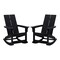 Flash Furniture Black Modern Poly Resin Adirondack Rockers, PK 2 JJ-C14709-BK-2-GG - alternate 8